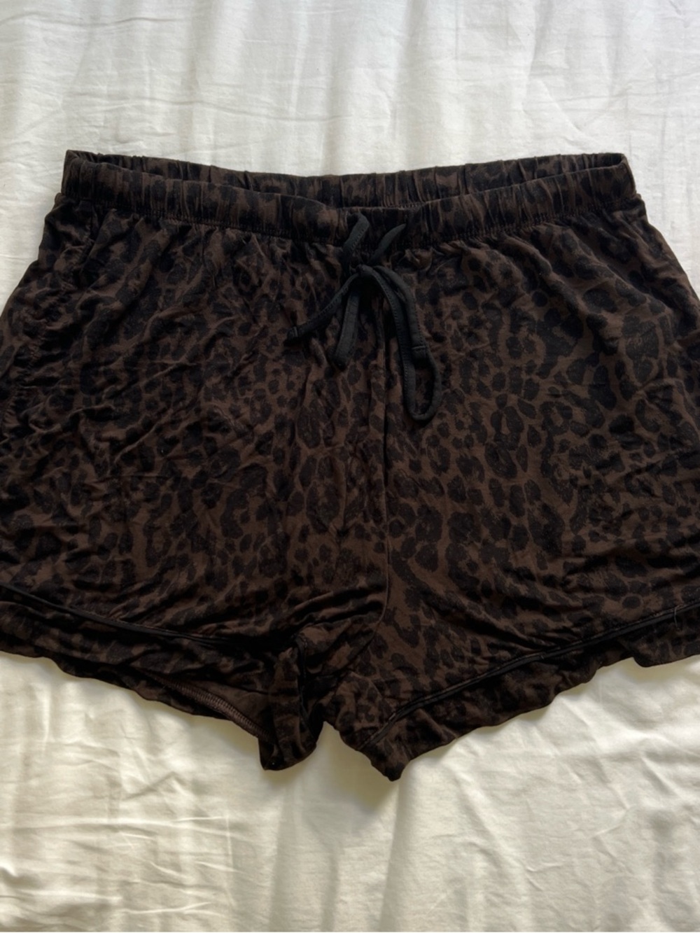 GAP Brown Leopard-Print Sleep Shorts